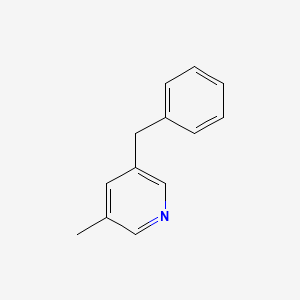 molecular formula C13H13N B12652673 5-Benzyl-3-methylpyridine CAS No. 74271-42-4