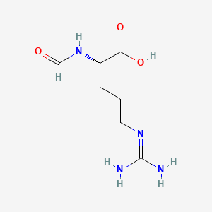 molecular formula C7H14N4O3 B12652705 N2-Formyl-L-arginine CAS No. 93964-76-2