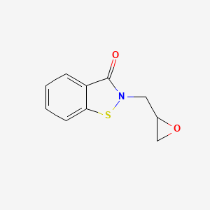 molecular formula C10H9NO2S B12652707 2-(Oxiranylmethyl)-1,2-benzisothiazol-3(2H)-one CAS No. 90421-84-4