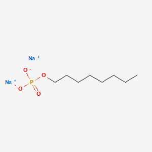 molecular formula C8H17Na2O4P B12652713 Phosphoric acid, octyl ester, sodium salt CAS No. 84843-36-7