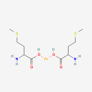 molecular formula C10H22FeN2O4S2 B12652714 Bis(DL-methioninato-N,O)iron CAS No. 82597-91-9