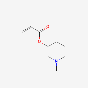 molecular formula C10H17NO2 B12652737 1-Methyl-3-piperidyl methacrylate CAS No. 62037-83-6