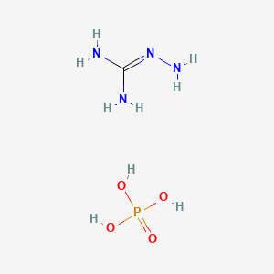 molecular formula CH9N4O4P B12652748 Carbazamidine phosphate CAS No. 24413-21-6