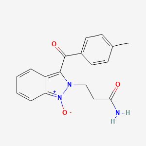 2-(3-amino-3-oxopropyl)-3-(4-methylbenzoyl)-2H-indazole 1-oxide