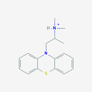 molecular formula C17H21N2S+ B1265278 Promethazine(1+) 
