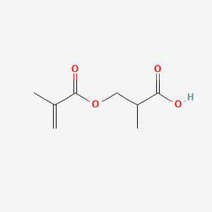 molecular formula C8H12O4 B12652785 2-Carboxypropyl methacrylate CAS No. 73850-50-7
