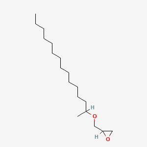 molecular formula C18H36O2 B12652797 [[(Methyltetradecyl)oxy]methyl]oxirane CAS No. 94247-83-3