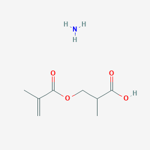 molecular formula C8H15NO4 B12652803 Ammonium 2-carboxylatopropyl methacrylate CAS No. 101012-78-6