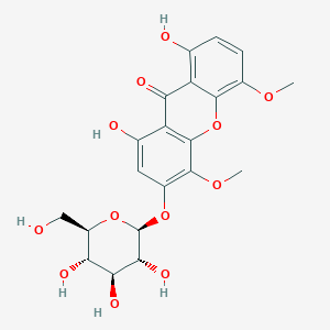 molecular formula C21H22O12 B1265281 伞房花素3-O-β-D-吡喃葡萄糖苷 