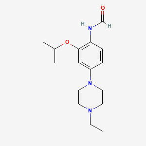 molecular formula C16H25N3O2 B12652810 N-[4-(4-ethylpiperazin-1-yl)-2-propan-2-yloxyphenyl]formamide 