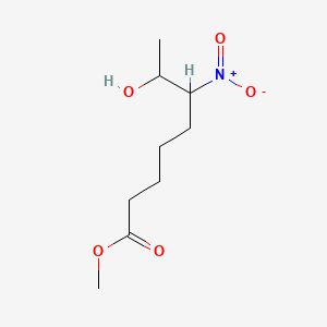molecular formula C9H17NO5 B12652811 methyl 7-hydroxy-6-nitrooctanoate CAS No. 138668-08-3