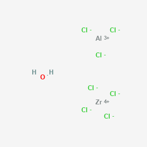 molecular formula AlCl7H2OZr B12652840 Aluminum zirconium chloride, hydrate CAS No. 1344-20-3