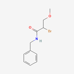 molecular formula C11H14BrNO2 B12652842 N-benzyl-2-bromo-3-methoxypropanamide CAS No. 705283-58-5