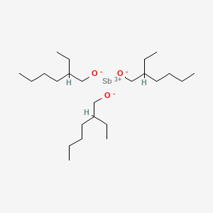 molecular formula C24H51O3Sb B12652891 Antimony tris(2-ethylhexanolate) CAS No. 93840-06-3