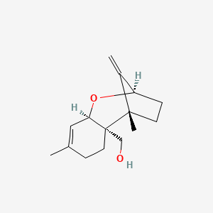 molecular formula C15H22O2 B12652892 Trichotheca-9,12-dien-15-ol CAS No. 155680-81-2