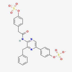 molecular formula C25H19N3O9S2-2 B1265290 oxidized Watasenia luciferin(2-) 