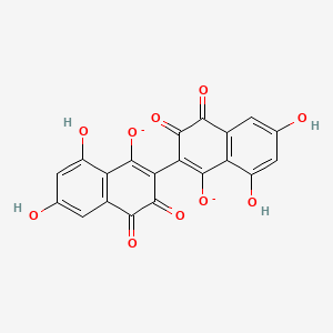 molecular formula C20H8O10-2 B1265291 3,3'-Biflaviolin 2,2'-diolate 