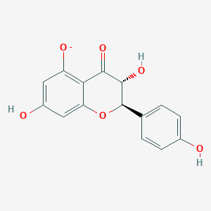 molecular formula C15H11O6- B1265293 (+)-Dihydrokaempferol 7-oxoanion 