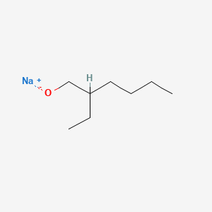 molecular formula C8H17NaO B12652933 Sodium 2-ethylhexanolate CAS No. 38411-13-1