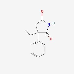 molecular formula C12H13NO2 B12652969 2-Ethyl-2-phenylsuccinimide CAS No. 3464-20-8