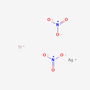 molecular formula AgN2O6Tl- B12653014 Silver thallium dinitrate CAS No. 25822-21-3