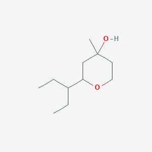 molecular formula C11H22O2 B12653022 2H-Pyran-4-OL, 2-(1-ethylpropyl)tetrahydro-4-methyl- CAS No. 1099648-69-7