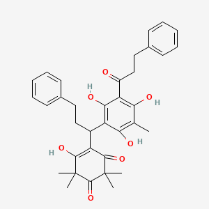 molecular formula C35H38O7 B1265305 corymbone A 