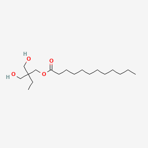 molecular formula C18H36O4 B12653055 2,2-Bis(hydroxymethyl)butyl laurate CAS No. 64131-20-0