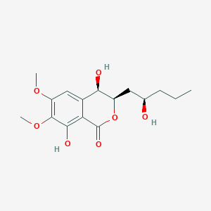 molecular formula C16H22O7 B1265307 (3R,4R)-4,8-二羟基-3-((R)-2-羟基戊基)-6,7-二甲氧基异色满-1-酮 