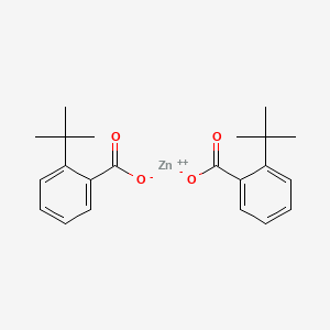 molecular formula C22H26O4Zn B12653070 Zinc tert-butylbenzoate CAS No. 30443-47-1