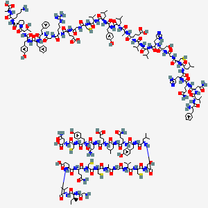 molecular formula C253H381N65O74S6 B12653079 Insulin (ox), 9A-glycine- CAS No. 12393-30-5