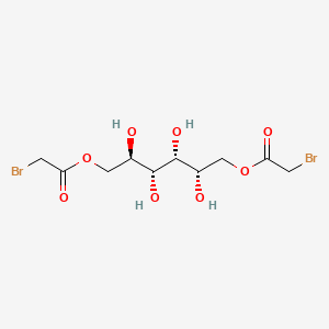 molecular formula C10H16Br2O8 B12653085 D-Glucitol 1,6-bis(bromoacetate) CAS No. 94199-87-8