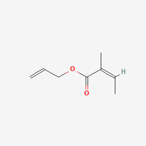 molecular formula C8H12O2 B12653087 Allyl 2-methylisocrotonate CAS No. 97158-39-9
