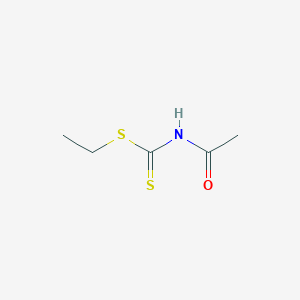 molecular formula C5H9NOS2 B12653118 Ethyl acetylcarbamodithioate CAS No. 6322-61-8