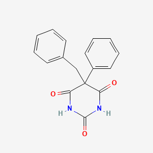 molecular formula C17H14N2O3 B12653129 5-Benzyl-5-phenylbarbituric acid CAS No. 93841-22-6