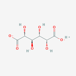 molecular formula C6H9O8- B1265315 L-altrarate(1-) 