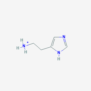 molecular formula C5H10N3+ B1265317 组胺 