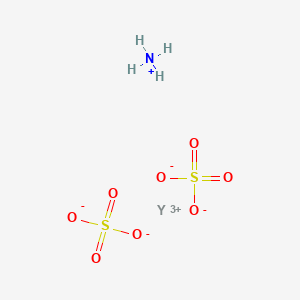 molecular formula H4NO8S2Y B12653182 Ammonium yttrium(3+) disulphate CAS No. 97375-22-9