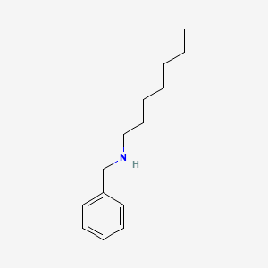 molecular formula C14H23N B12653196 Benzenemethanamine, N-heptyl- CAS No. 5730-02-9