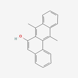molecular formula C20H16O B12653198 Benz(a)anthracen-6-ol, 7,12-dimethyl- CAS No. 60049-69-6