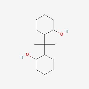 molecular formula C15H28O2 B12653205 2,2'-(1-Methylethylidene)bis(cyclohexan-1-ol) CAS No. 94135-14-5