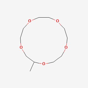 molecular formula C11H22O5 B12653273 2-Methyl-1,4,7,10,13-pentaoxacyclopentadecane CAS No. 68167-84-0