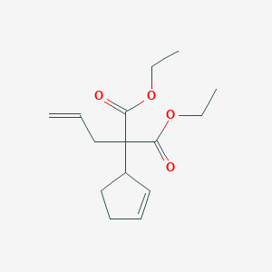 molecular formula C15H22O4 B12653319 Diethyl allyl-2-cyclopenten-1-ylmalonate CAS No. 93981-13-6