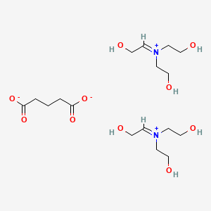 molecular formula C17H34N2O10 B12653320 Bis(tris(2-hydroxyethyl)ammonium) glutarate CAS No. 85030-00-8