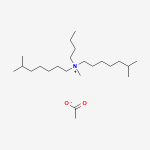 molecular formula C23H49NO2 B12653346 Butyldiisooctylmethylammonium acetate CAS No. 93982-23-1