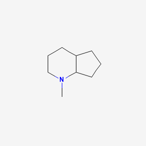 molecular formula C9H17N B12653367 Octahydro-1-methyl-1H-1-pyrindine CAS No. 85721-32-0