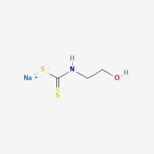 molecular formula C3H6NNaOS2 B12653419 Sodium (2-hydroxyethyl)dithiocarbamate CAS No. 94023-54-8