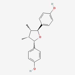 molecular formula C18H20O3 B1265342 (-)-Larreatricin 