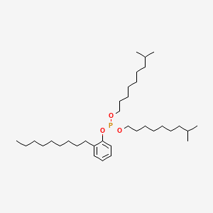 molecular formula C35H65O3P B12653448 Diisodecyl nonylphenyl phosphite CAS No. 93843-07-3