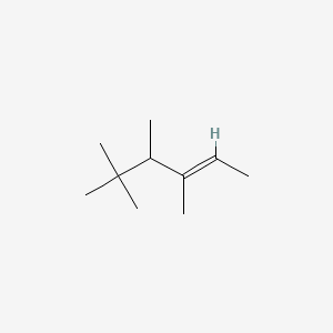 molecular formula C10H20 B12653467 3,4,5,5-Tetramethyl-2-hexene CAS No. 39083-38-0